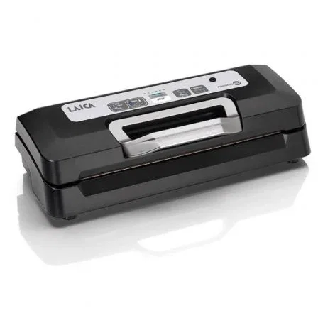 Laica Envasadora al Vacío VT3119 - 110W, Máquina de Envasado con Doble Sellado, Bandeja para Líquidos y Uso con Bidones, Color Negro Laica Envasadora al Vacío VT3119 - 110W, Máquina de Envasado con Doble Sellado, Bandeja para Líquidos y Uso con Bidones, Color Negro